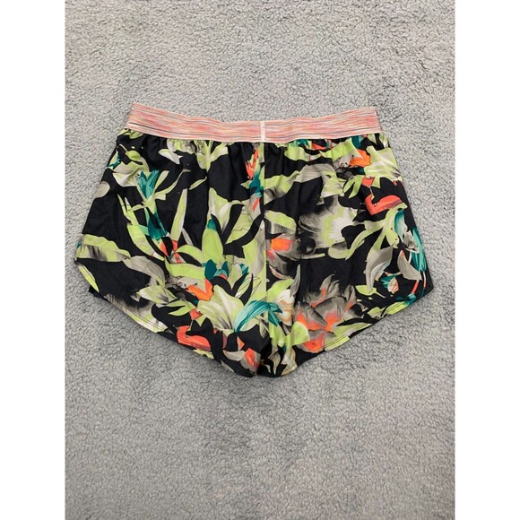Avia Floral Active 2Fer Running Short Filament Waistband Moisture Wick Fabric - Picture 8 of 15